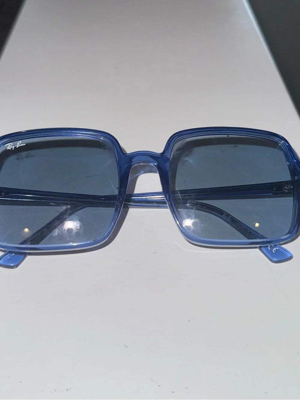 Blue Square Frame Ray-Ban Sunglasses